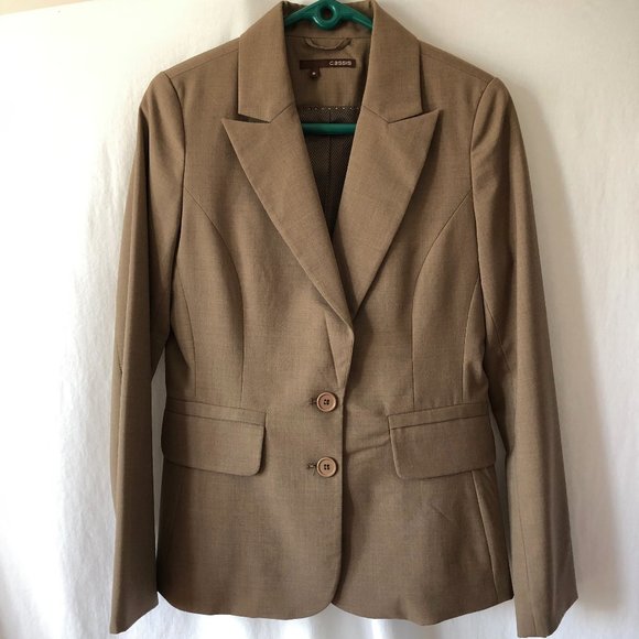 Cassis Mole Brown Wool Suit Jacket - Picture 1 of 5